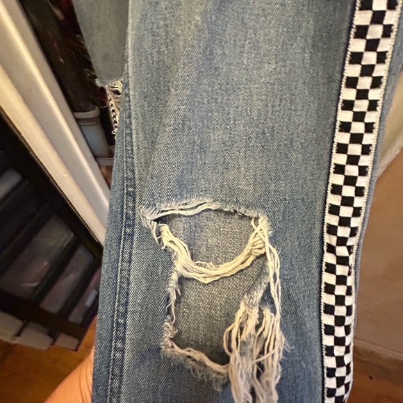 zumiez checkered mom jeans size 0 24” - Picture 14 of 14